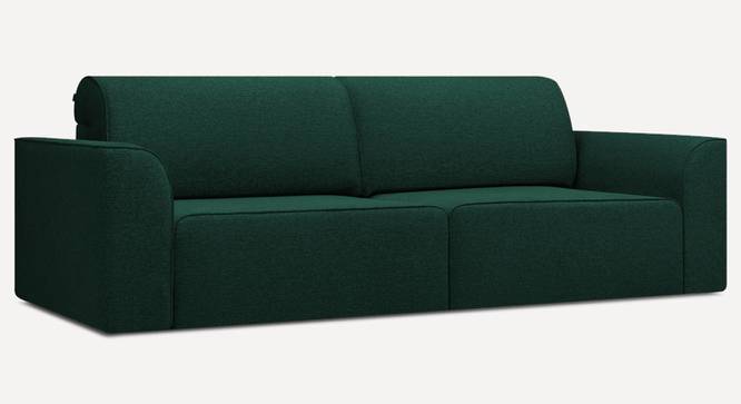 Cacef 3 Seater Pull Out Sofa Cum Bed ith storage In Tourquise Colour (Green) by Urban Ladder - Front View Design 1 - 854460