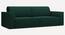 Cacef 3 Seater Pull Out Sofa Cum Bed ith storage In Tourquise Colour (Green) by Urban Ladder - Front View Design 1 - 854460
