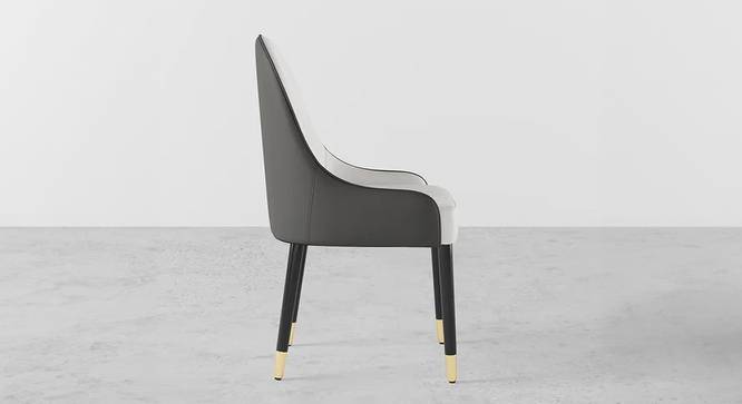 Danaja Accent Chair in Cream & Orange Colour Set 2 (Cream & Grey) by Urban Ladder - Design 1 Side View - 854461
