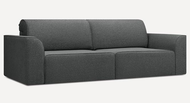 Cacef 3 Seater Pull Out Sofa Cum Bed ith storage In Tourquise Colour (Grey) by Urban Ladder - Front View Design 1 - 854463