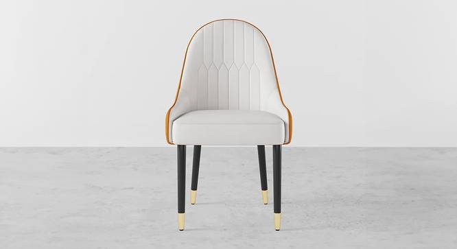 Danaja Accent Chair in Cream & Orange Colour Set 2 (Cream & Orange) by Urban Ladder - Design 1 Side View - 854464