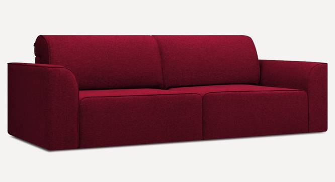 Cacef 3 Seater Pull Out Sofa Cum Bed ith storage In Tourquise Colour (Maroon) by Urban Ladder - Front View Design 1 - 854466