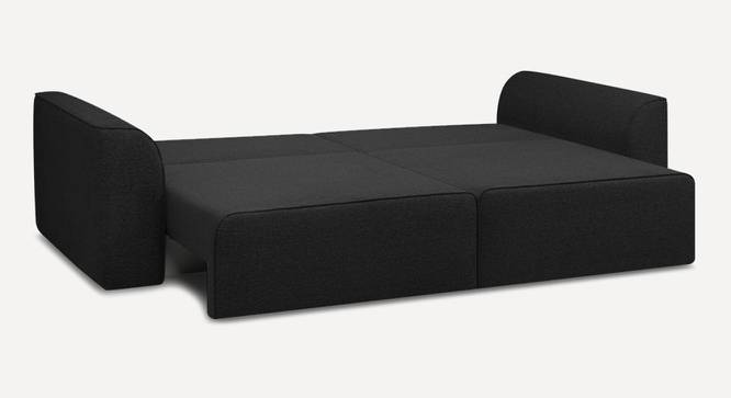 Cacef 3 Seater Pull Out Sofa Cum Bed ith storage In Tourquise Colour (Black) by Urban Ladder - Ground View Design 1 - 854484