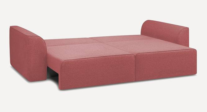 Cacef 3 Seater Pull Out Sofa Cum Bed ith storage In Tourquise Colour (Pink) by Urban Ladder - Ground View Design 1 - 854492