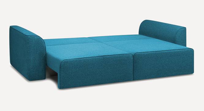 Cacef 3 Seater Pull Out Sofa Cum Bed ith storage In Tourquise Colour (Turquoise) by Urban Ladder - Ground View Design 1 - 854495