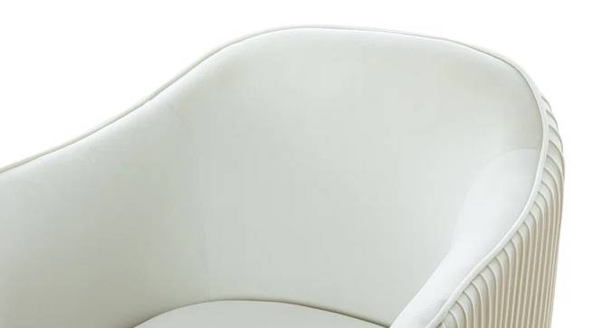 Celeo Velvet Accent Chair in Teal Blue Colour (Cream) by Urban Ladder - Ground View Design 1 - 854531
