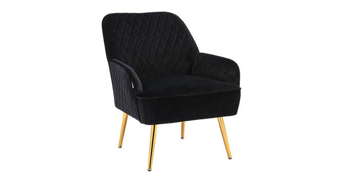 Ellie Accent Chair in Yellow Colour (Black) by Urban Ladder - Front View Design 1 - 854546