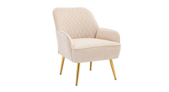 Ellie Accent Chair in Yellow Colour (Cream) by Urban Ladder - Front View Design 1 - 854548