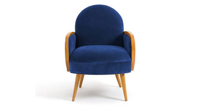 Derel Accent Chair in Pink Colour (Navy Blue) by Urban Ladder - Design 1 Side View - 854579