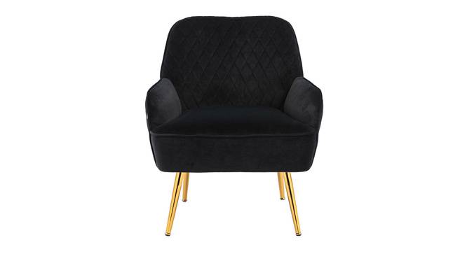 Ellie Accent Chair in Yellow Colour (Black) by Urban Ladder - Design 1 Side View - 854586