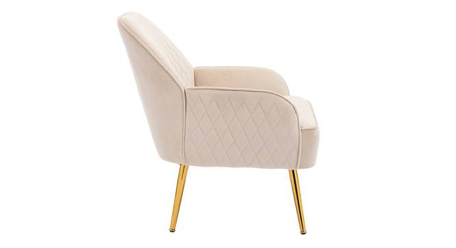 Ellie Accent Chair in Yellow Colour (Cream) by Urban Ladder - Design 1 Side View - 854587