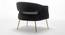Carl Accent Chair in Yellow Colour (Black) by Urban Ladder - Design 1 Side View - 854589