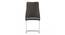 Ingrid Dining Chairs - Set Of 2 (Dark Grey, Fabric Material) by Urban Ladder - Front View Design 1 - 854809