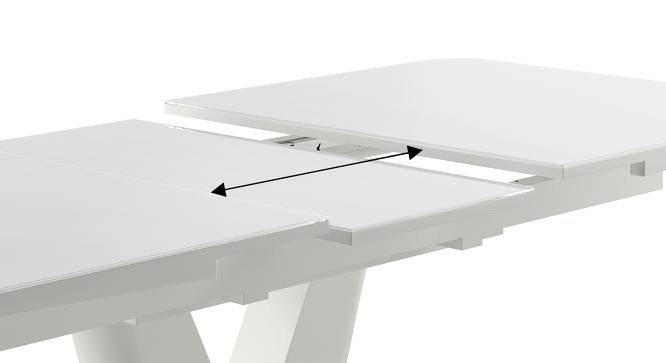 Caribu 4 to 6 Extendable - Ingrid (Fabric) 6 Seater Dining Table Set (Dark Grey) by Urban Ladder - Banner 2 Design 1 - 854828