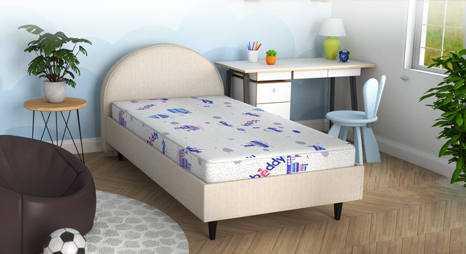 Beddy Nest Single Kids/Bunk Bed Natural Coir Latex Mattress with Free Waterproof Protector (4 in Mattress Thickness (in Inches), 72 x 36 in Mattress Size) by Urban Ladder - - 