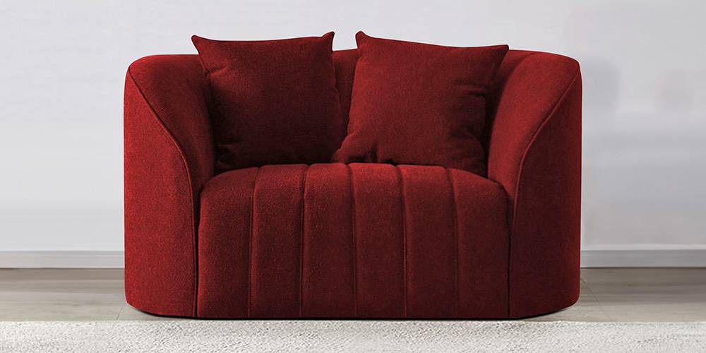 Baiwang Fabric Sofa (Maroon) by Urban Ladder - - 