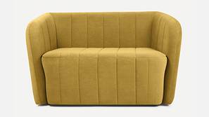 Candler Fabric Sofa (Yellow)