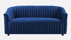 Camro Fabric Sofa (Navy Blue)