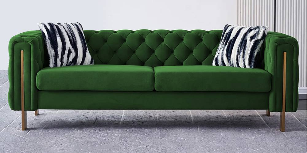 Belarus Fabric Sofa (Green) by Urban Ladder - - 