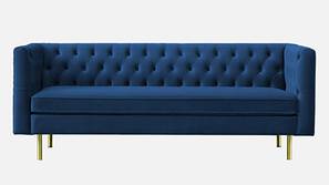 Caraven Fabric Sofa (Navy Blue)