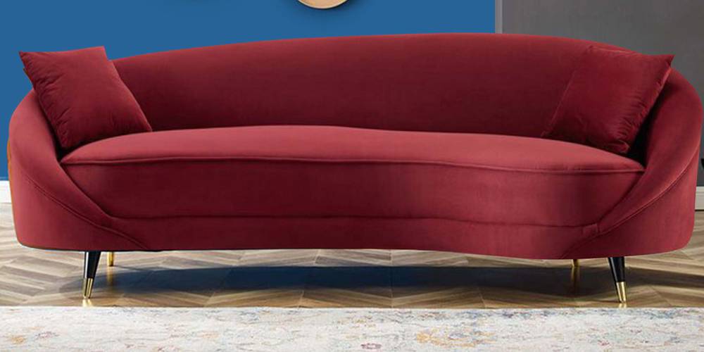 Corpen Fabric Sofa (Maroon) by Urban Ladder - - 