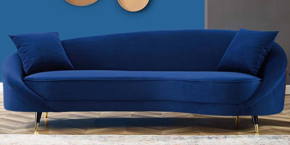 Corpen Fabric Sofa (Navy Blue) by Urban Ladder - - 
