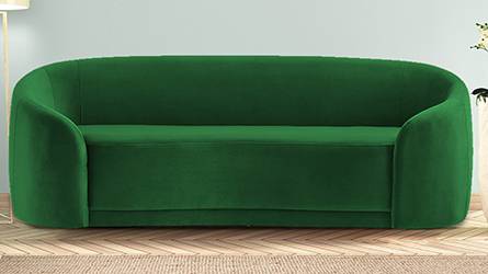 Cubba Fabric Sofa (Green) by Urban Ladder - - 