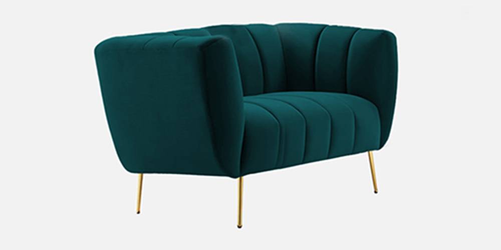 Grace Fabric Sofa (Teal Blue) Urban Ladder