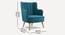 Lerrot Accent chair Velvet in Beige Color (Teal Blue) by Urban Ladder - Rear View Design 1 - 856003