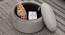 Loofy Ottoman with Strage Color in Black (Grey) by Urban Ladder - Ground View Design 1 - 856014