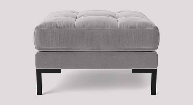 Lano Ottoman Color in Dark Grey (Grey) by Urban Ladder - Front View Design 1 - 856041