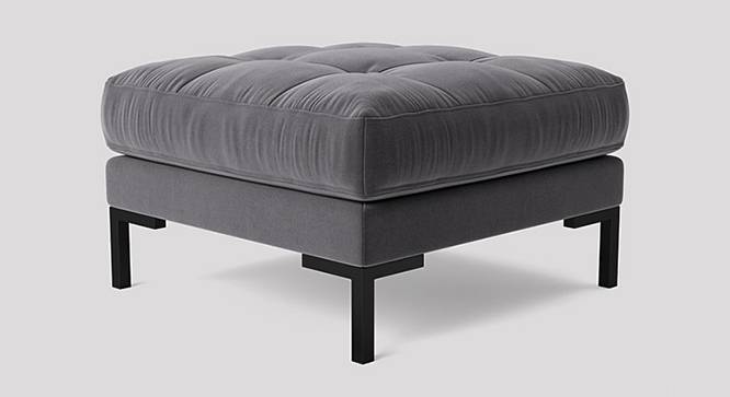 Lano Ottoman Color in Dark Grey (Dark Grey) by Urban Ladder - Front View Design 1 - 856051