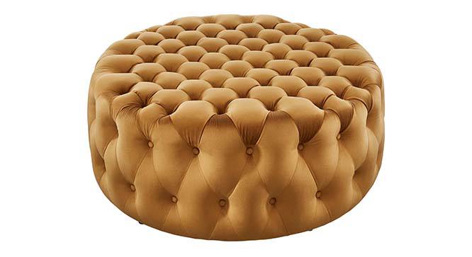 Kolden Ottoman Color in Maroon (Yellow) by Urban Ladder - Front View Design 1 - 856071