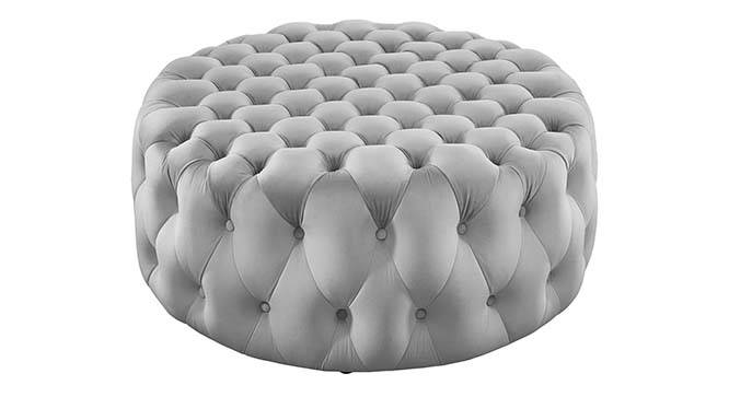 Kolden Ottoman Color in Maroon (Grey) by Urban Ladder - Front View Design 1 - 856075