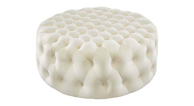 Kolden Ottoman Color in Maroon (Cream) by Urban Ladder - Front View Design 1 - 856077