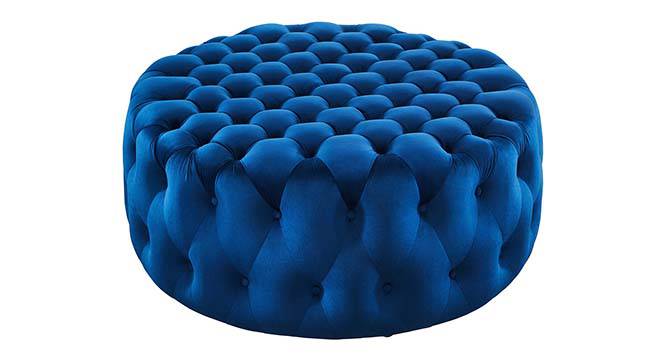 Kolden Ottoman Color in Maroon (Navy Blue) by Urban Ladder - Front View Design 1 - 856079
