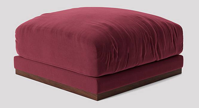 Denvar Ottoman Color in T Blue (Maroon) by Urban Ladder - Front View Design 1 - 856080