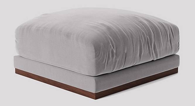 Denvar Ottoman Color in T Blue (Grey) by Urban Ladder - Front View Design 1 - 856083