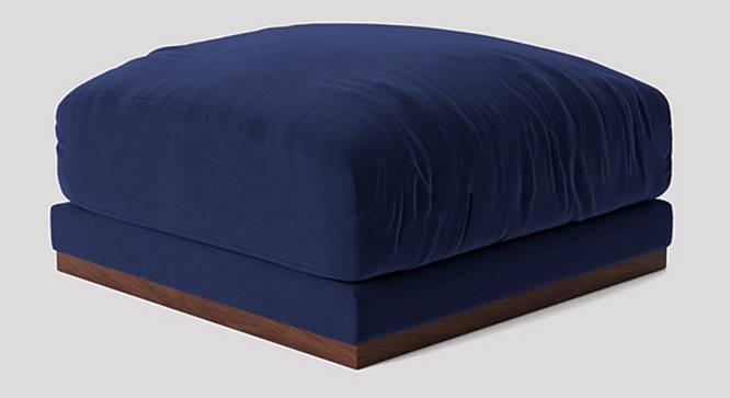 Denvar Ottoman Color in T Blue (Navy Blue) by Urban Ladder - Front View Design 1 - 856088