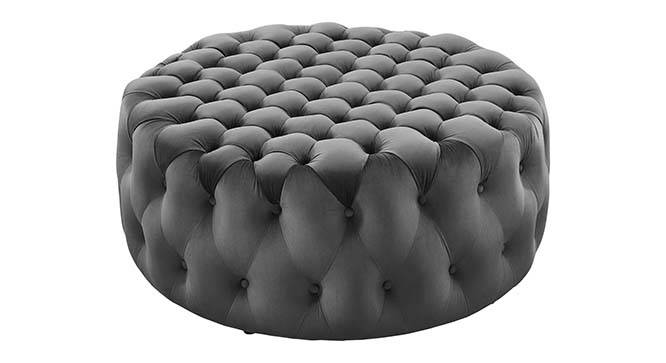 Kolden Ottoman Color in Maroon (Dark Grey) by Urban Ladder - Front View Design 1 - 856089