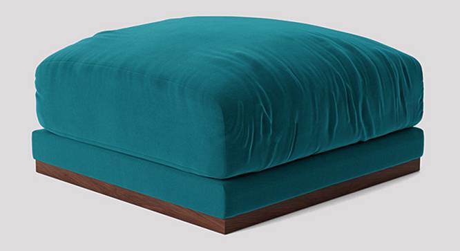 Denvar Ottoman Color in T Blue (Teal Blue) by Urban Ladder - Front View Design 1 - 856091