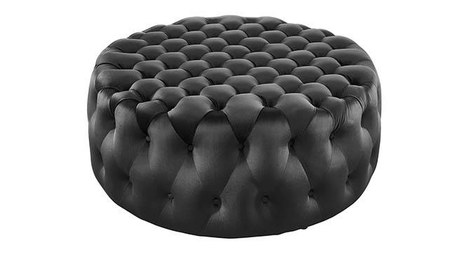 Kolden Ottoman Color in Maroon (Black) by Urban Ladder - Front View Design 1 - 856095