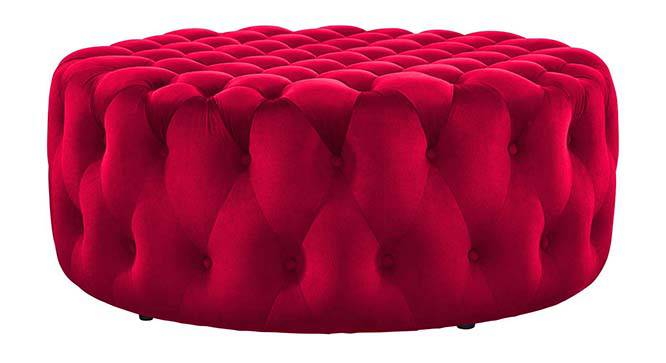 Kolden Ottoman Color in Maroon (Maroon) by Urban Ladder - Front View Design 1 - 856099