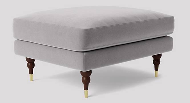 Charlbury Ottoman Color in T Blue (Grey) by Urban Ladder - Front View Design 1 - 856100