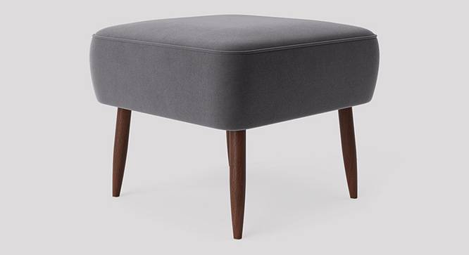 Billie Ottoman Color in Black (Dark Grey) by Urban Ladder - Front View Design 1 - 856120