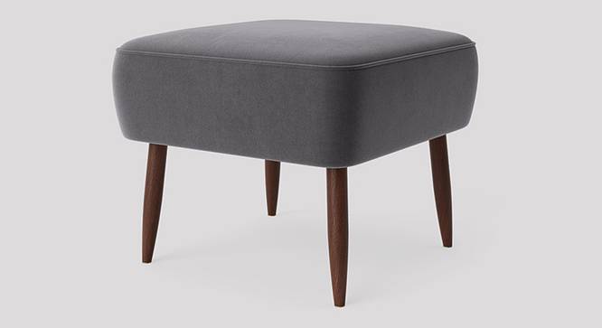 Billie Ottoman Color in Black (Black) by Urban Ladder - Front View Design 1 - 856123