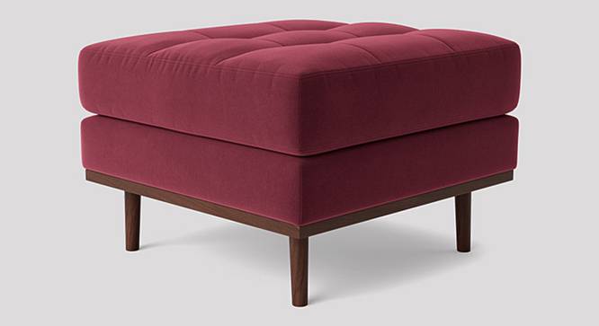 Berlo Ottoman Color in Dark Grey (Maroon) by Urban Ladder - Front View Design 1 - 856129