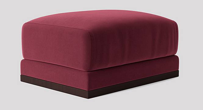 Alesun Ottoman Color in Black (Maroon) by Urban Ladder - Front View Design 1 - 856146