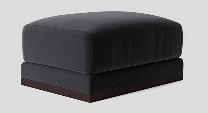 Alesun Ottoman Color in Black (Black) by Urban Ladder - Front View Design 1 - 856158