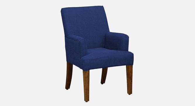 Bertly Accent chair Velvet in Grey Color (Navy Blue) by Urban Ladder - Front View Design 1 - 856166